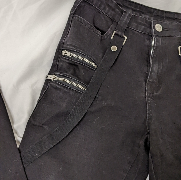 Killstar Strappy Jeans - Picture 4 of 6